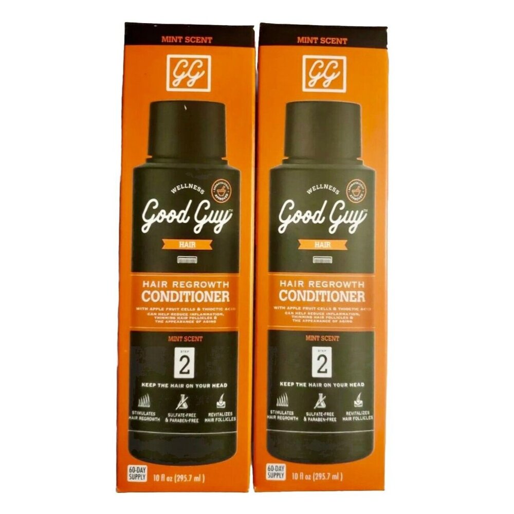 2 Pack Good Guy Wellness Thinning Hair Rejuvenate Step 2 Mint Conditioner 10 oz